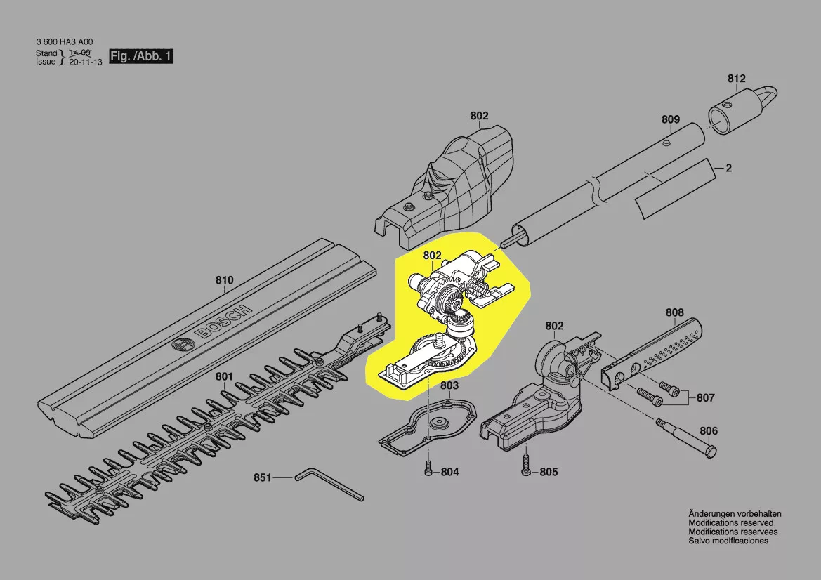 transmission renvoi d\'angle réf. F 016 F04 891 Bosch